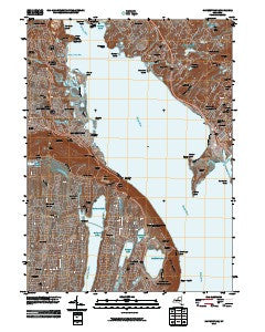 Haverstraw New York Historical topographic map, 1:24000 scale, 7.5 X 7.5 Minute, Year 2010