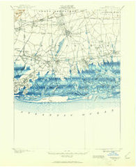 Hempstead New York Historical topographic map, 1:62500 scale, 15 X 15 Minute, Year 1897