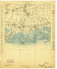Hempstead New York Historical topographic map, 1:62500 scale, 15 X 15 Minute, Year 1898
