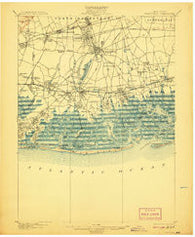 Hempstead New York Historical topographic map, 1:62500 scale, 15 X 15 Minute, Year 1903