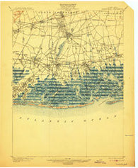 Hempstead New York Historical topographic map, 1:62500 scale, 15 X 15 Minute, Year 1903