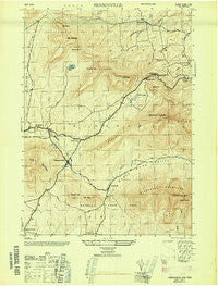 Hensonville New York Historical topographic map, 1:24000 scale, 7.5 X 7.5 Minute, Year 1946