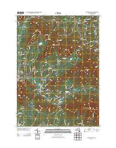 Hensonville New York Historical topographic map, 1:24000 scale, 7.5 X 7.5 Minute, Year 2013