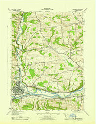 Herkimer New York Historical topographic map, 1:31680 scale, 7.5 X 7.5 Minute, Year 1945