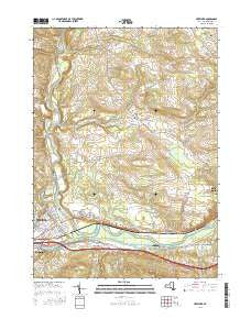 Herkimer New York Current topographic map, 1:24000 scale, 7.5 X 7.5 Minute, Year 2016
