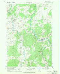 Hermon New York Historical topographic map, 1:24000 scale, 7.5 X 7.5 Minute, Year 1966
