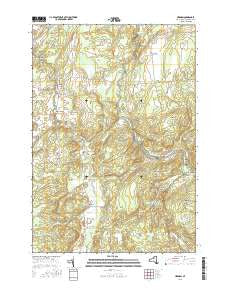Hermon New York Current topographic map, 1:24000 scale, 7.5 X 7.5 Minute, Year 2016