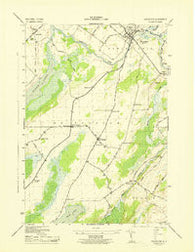 Heuvelton New York Historical topographic map, 1:31680 scale, 7.5 X 7.5 Minute, Year 1943