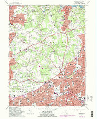 Hicksville New York Historical topographic map, 1:24000 scale, 7.5 X 7.5 Minute, Year 1967