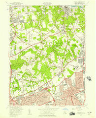 Hicksville New York Historical topographic map, 1:24000 scale, 7.5 X 7.5 Minute, Year 1954