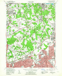 Hicksville New York Historical topographic map, 1:24000 scale, 7.5 X 7.5 Minute, Year 1954