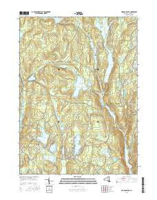 Highland Lake New York Current topographic map, 1:24000 scale, 7.5 X 7.5 Minute, Year 2016