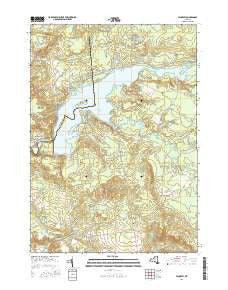 Hinckley New York Current topographic map, 1:24000 scale, 7.5 X 7.5 Minute, Year 2016