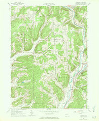 Hinsdale New York Historical topographic map, 1:24000 scale, 7.5 X 7.5 Minute, Year 1971