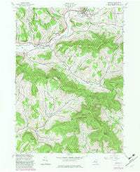 Hobart New York Historical topographic map, 1:24000 scale, 7.5 X 7.5 Minute, Year 1945