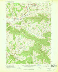 Hobart New York Historical topographic map, 1:24000 scale, 7.5 X 7.5 Minute, Year 1945
