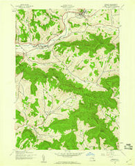 Hobart New York Historical topographic map, 1:24000 scale, 7.5 X 7.5 Minute, Year 1945