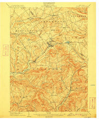Hobart New York Historical topographic map, 1:62500 scale, 15 X 15 Minute, Year 1904