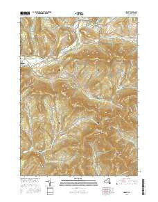 Hobart New York Current topographic map, 1:24000 scale, 7.5 X 7.5 Minute, Year 2016
