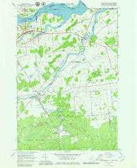 Hogansburg New York Historical topographic map, 1:24000 scale, 7.5 X 7.5 Minute, Year 1964