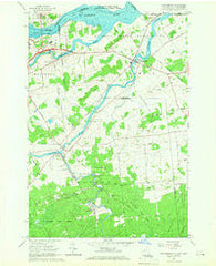 Hogansburg New York Historical topographic map, 1:24000 scale, 7.5 X 7.5 Minute, Year 1964