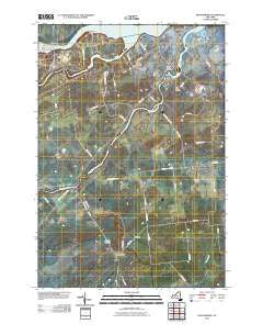 Hogansburg New York Historical topographic map, 1:24000 scale, 7.5 X 7.5 Minute, Year 2010