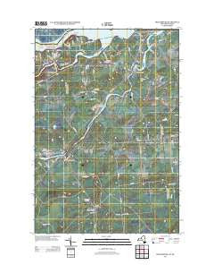 Hogansburg New York Historical topographic map, 1:24000 scale, 7.5 X 7.5 Minute, Year 2013