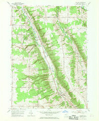 Holland New York Historical topographic map, 1:24000 scale, 7.5 X 7.5 Minute, Year 1955