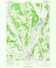 Homer New York Historical topographic map, 1:24000 scale, 7.5 X 7.5 Minute, Year 1955