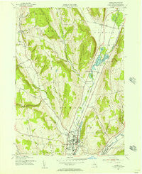 Homer New York Historical topographic map, 1:24000 scale, 7.5 X 7.5 Minute, Year 1955