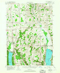 Honeoye New York Historical topographic map, 1:24000 scale, 7.5 X 7.5 Minute, Year 1951