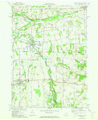 Honeoye Falls New York Historical topographic map, 1:24000 scale, 7.5 X 7.5 Minute, Year 1971