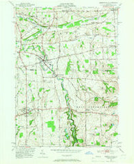 Honeoye Falls New York Historical topographic map, 1:24000 scale, 7.5 X 7.5 Minute, Year 1951