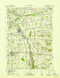 Honeoye Falls New York Historical topographic map, 1:31680 scale, 7.5 X 7.5 Minute, Year 1942