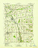 Honeoye Falls New York Historical topographic map, 1:31680 scale, 7.5 X 7.5 Minute, Year 1942