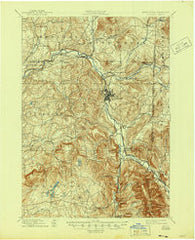 Hoosick New York Historical topographic map, 1:62500 scale, 15 X 15 Minute, Year 1897