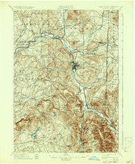 Hoosick New York Historical topographic map, 1:62500 scale, 15 X 15 Minute, Year 1897