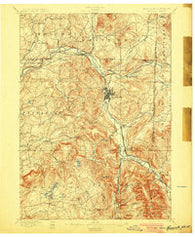 Hoosick New York Historical topographic map, 1:62500 scale, 15 X 15 Minute, Year 1897