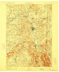 Hoosick New York Historical topographic map, 1:62500 scale, 15 X 15 Minute, Year 1897