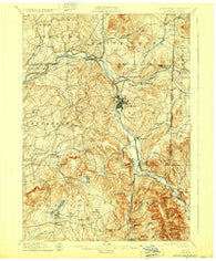 Hoosick New York Historical topographic map, 1:62500 scale, 15 X 15 Minute, Year 1897