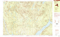 Hope Falls New York Historical topographic map, 1:25000 scale, 7.5 X 15 Minute, Year 1999