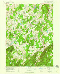Hopewell Junction New York Historical topographic map, 1:24000 scale, 7.5 X 7.5 Minute, Year 1957