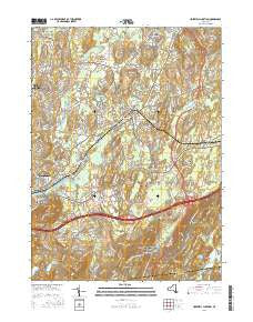 Hopewell Junction New York Current topographic map, 1:24000 scale, 7.5 X 7.5 Minute, Year 2016