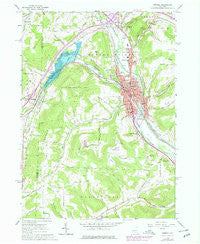 Hornell New York Historical topographic map, 1:24000 scale, 7.5 X 7.5 Minute, Year 1978
