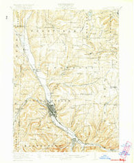 Hornell New York Historical topographic map, 1:62500 scale, 15 X 15 Minute, Year 1918