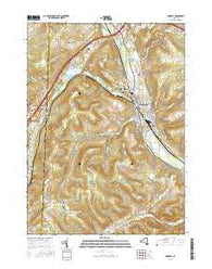 Hornell New York Current topographic map, 1:24000 scale, 7.5 X 7.5 Minute, Year 2016