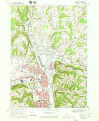 Horseheads New York Historical topographic map, 1:24000 scale, 7.5 X 7.5 Minute, Year 1978
