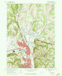 Horseheads New York Historical topographic map, 1:24000 scale, 7.5 X 7.5 Minute, Year 1969