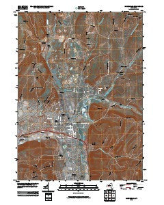 Horseheads New York Historical topographic map, 1:24000 scale, 7.5 X 7.5 Minute, Year 2010