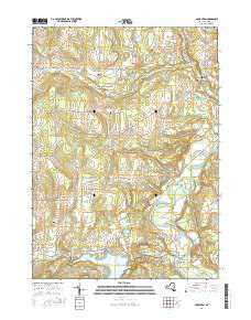 Houghton New York Current topographic map, 1:24000 scale, 7.5 X 7.5 Minute, Year 2016